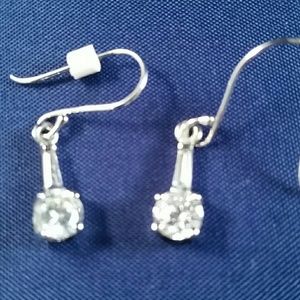 SILVER AND CRYSTALS EARRINGS